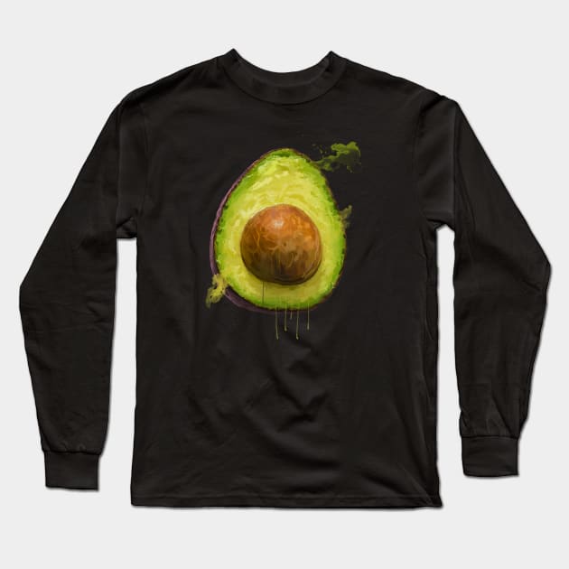 Avocado Long Sleeve T-Shirt by Marcio Alek